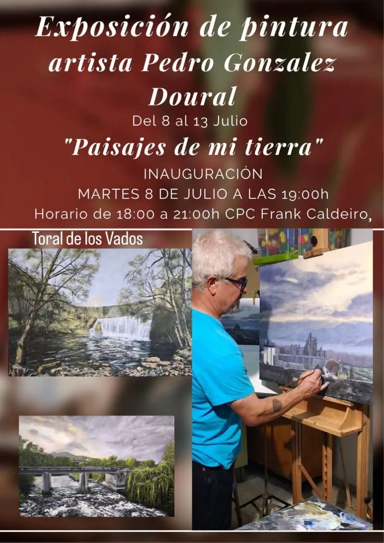 Fiestas de San Cristóbal 2025: Pedro González Doural expone “Paisajes de mi tierra” en Toral de los Vados