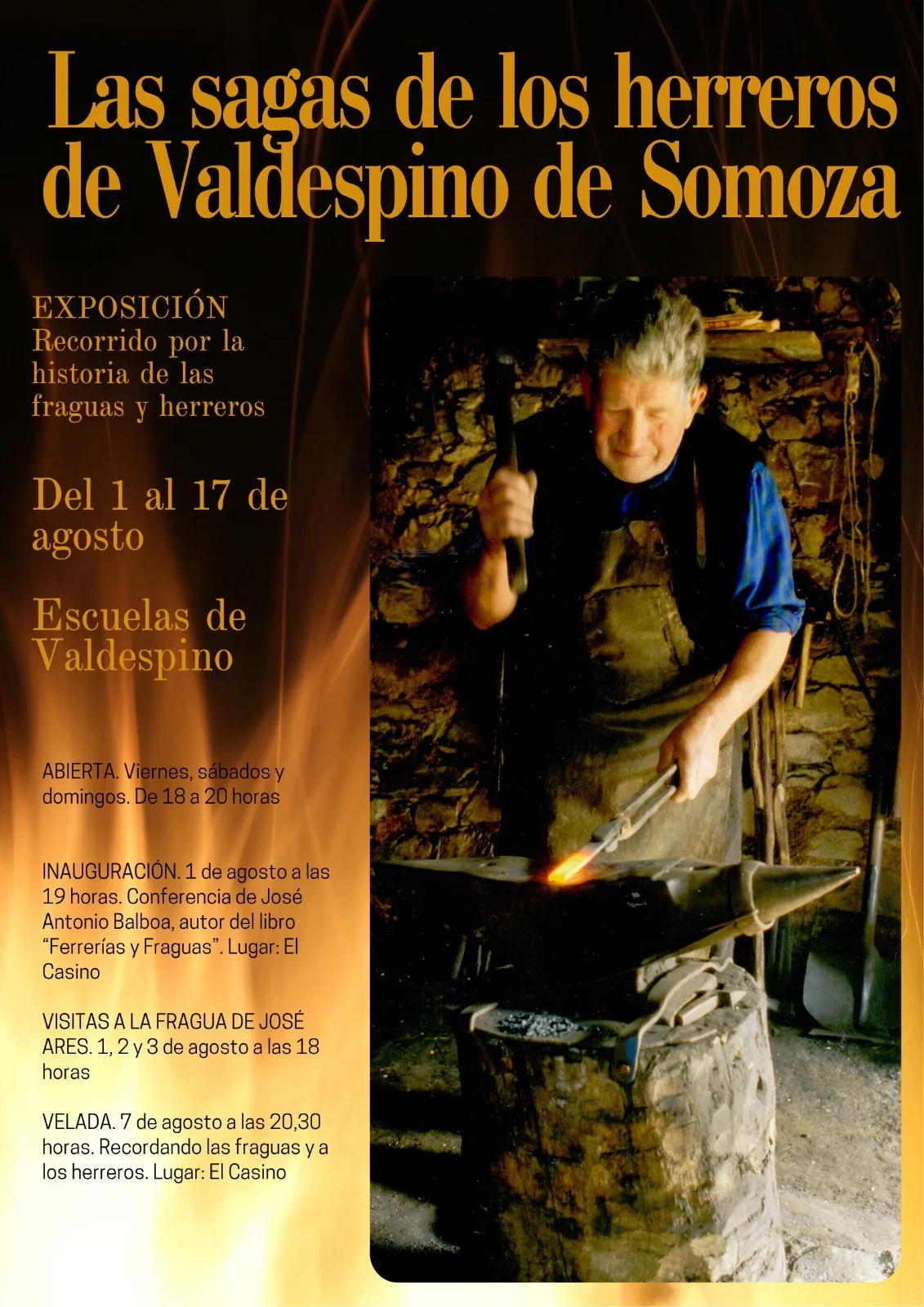 Valdespino de Somoza revive la historia de sus herreros con una exposición dedicada a las fraguas tradicionales