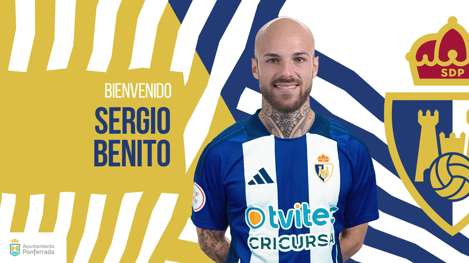 La SD Ponferradina ficha al delantero Sergio Benito