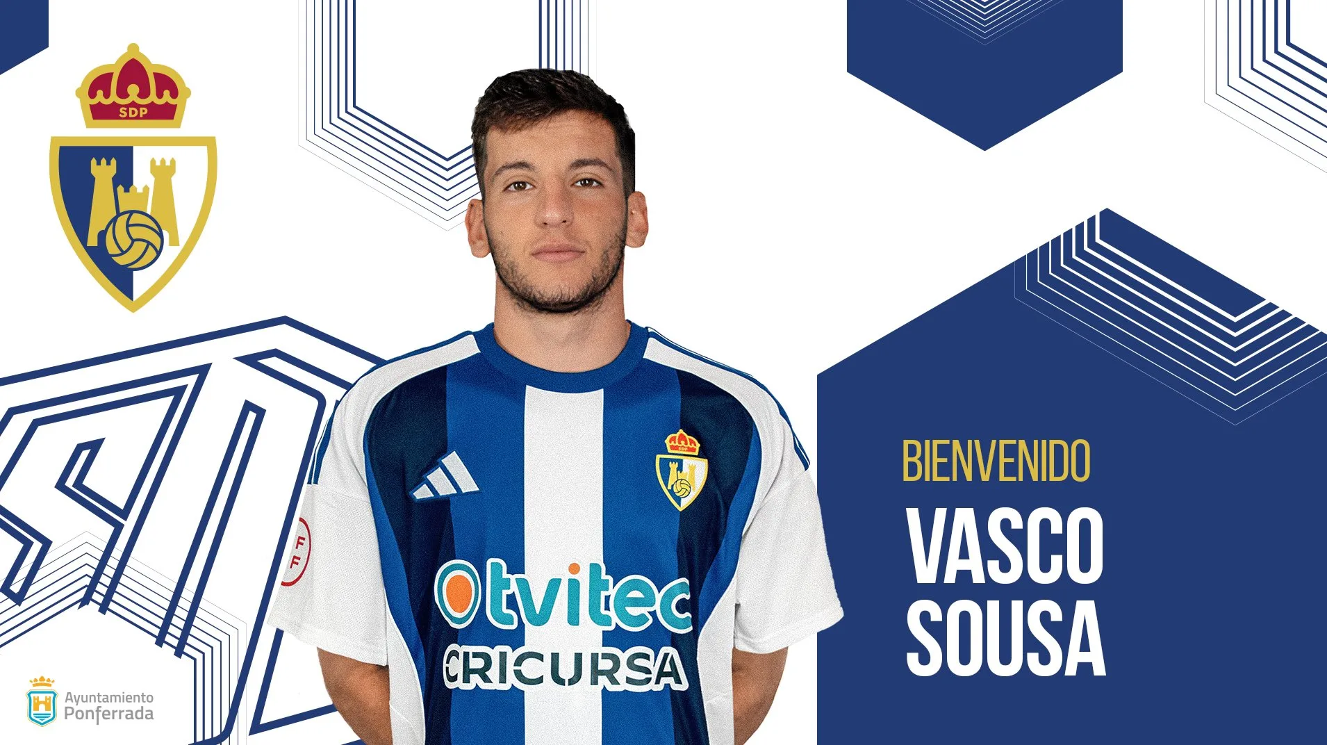 La SD Ponferradina incorpora al lateral izquierdo sub-23 Vasco Sousa, cedido por el Real Betis