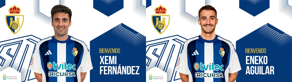 La Ponferradina ficha al centrocampista del Antequera Xemi Fernández y al del Bilbao Athletic Eneko Aguilar