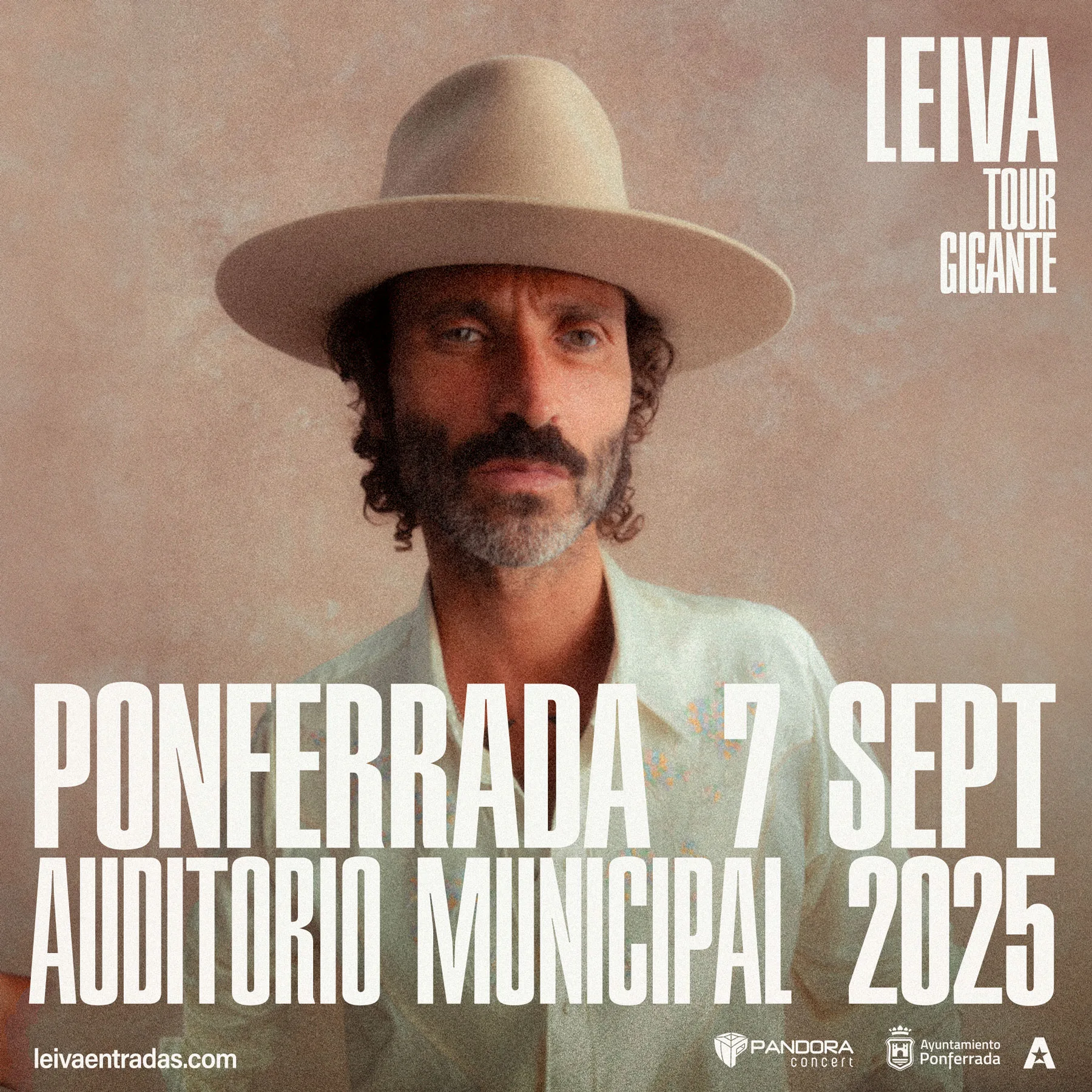 Leiva actuará en Ponferrada el 7 de septiembre durante las Fiestas de la Encina