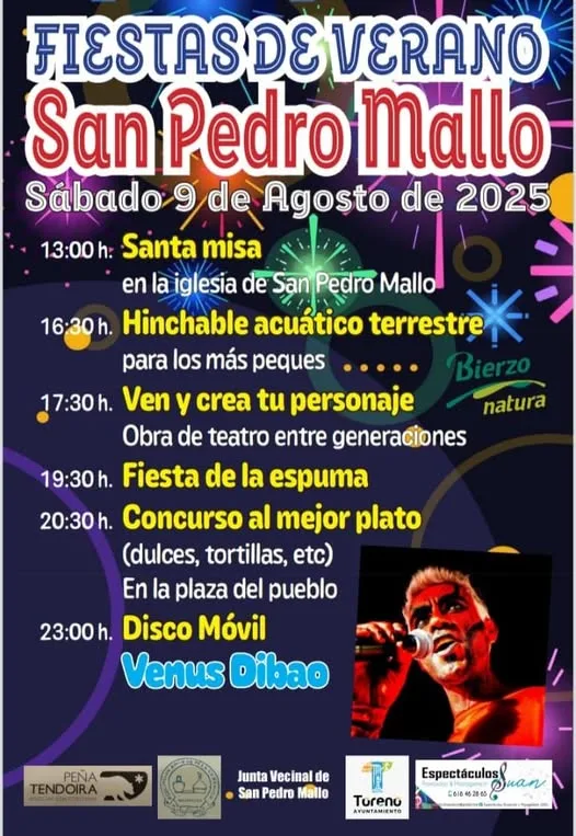San Pedro Mallo celebra su Fiesta de Verano el 9 de agosto