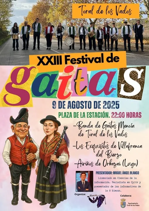 El sonido de la tradición regresa con el XXIII Festival de Gaitas de Toral de los Vados