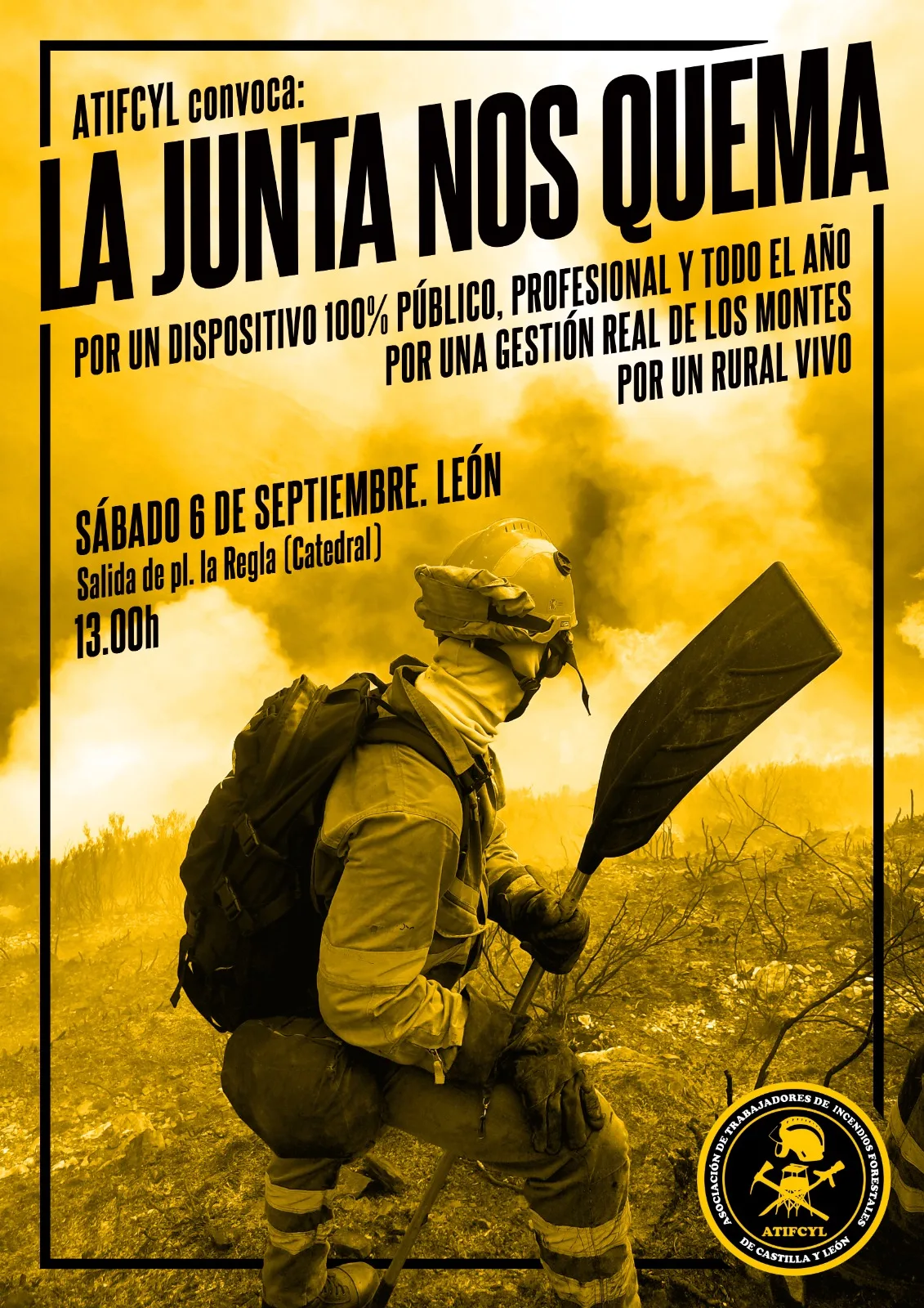 La Asociación de Trabajadores de Incendios Forestales de Castilla y León convoca una manifestación el 6 de septiembre en León