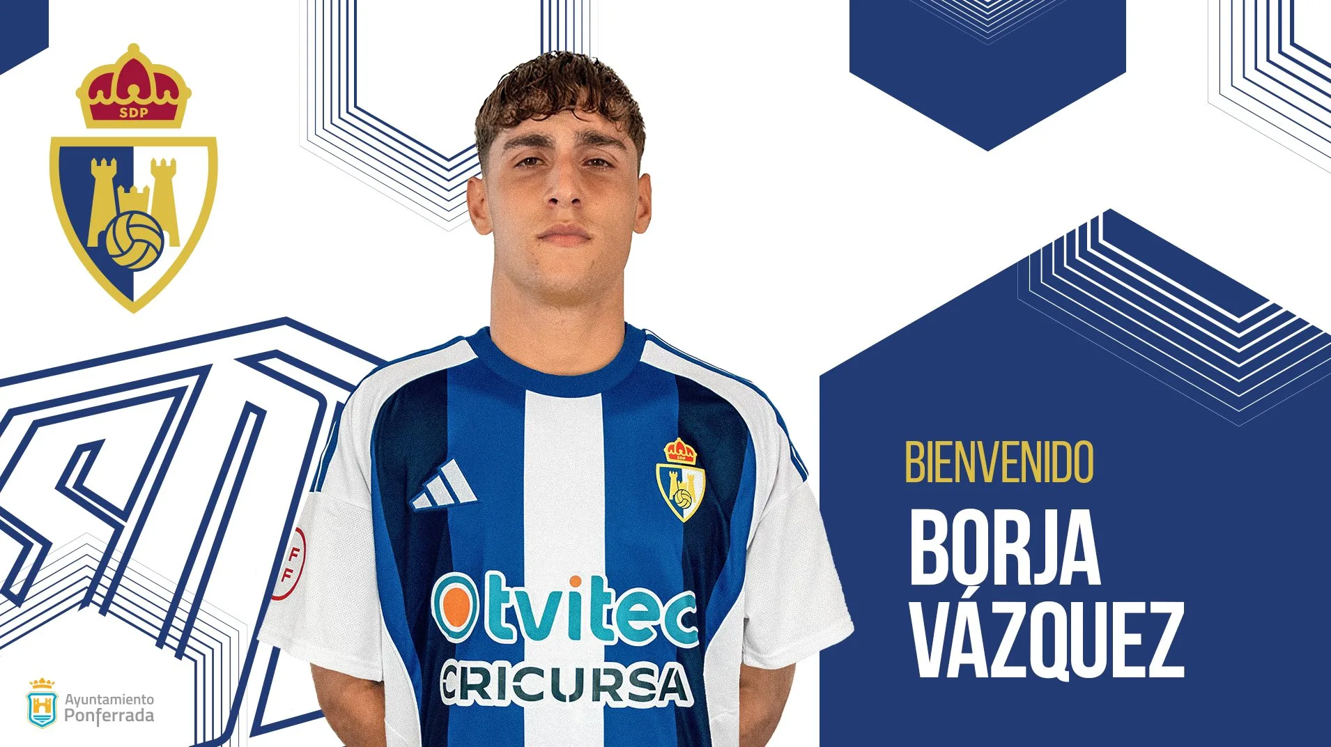 El extremo Borja Vázquez se une a la SD Ponferradina cedido por el Cádiz