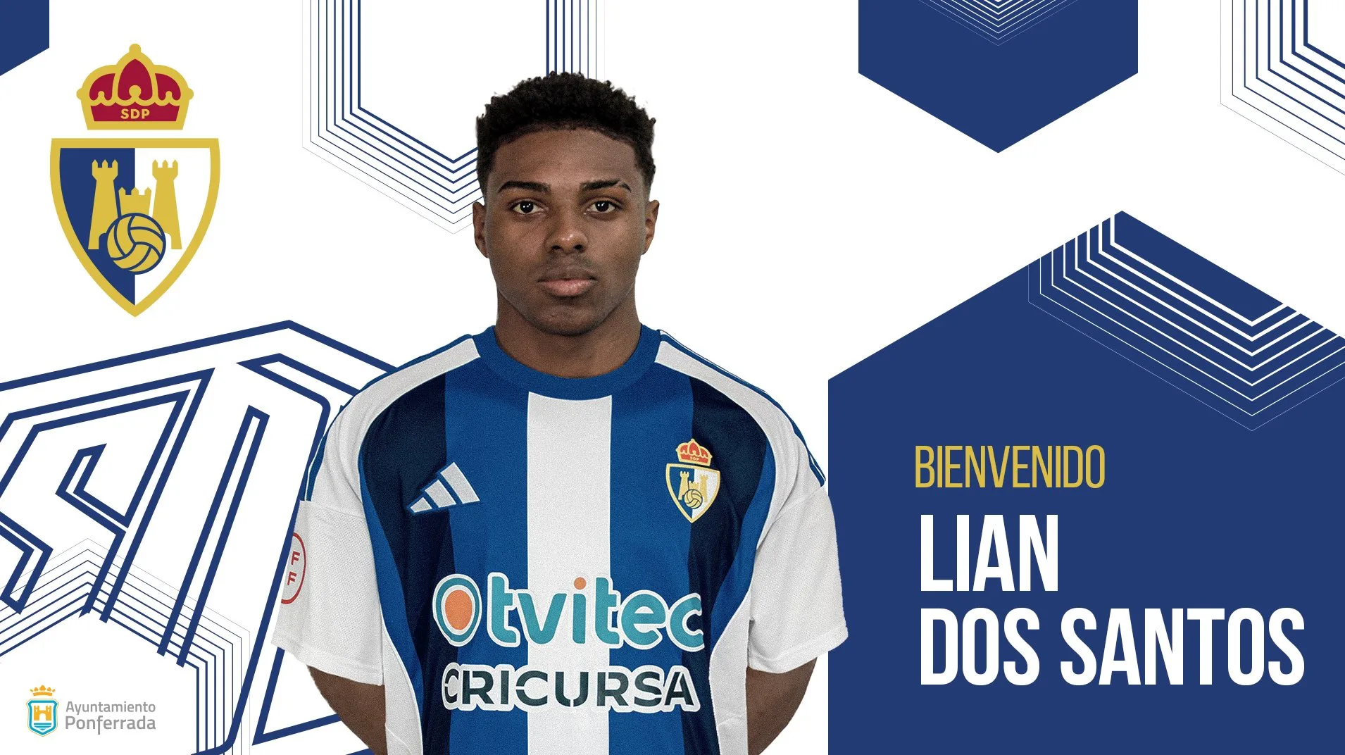 La Ponferradina anuncia oficialmente el fichaje del extremo brasileño Lian dos Santos