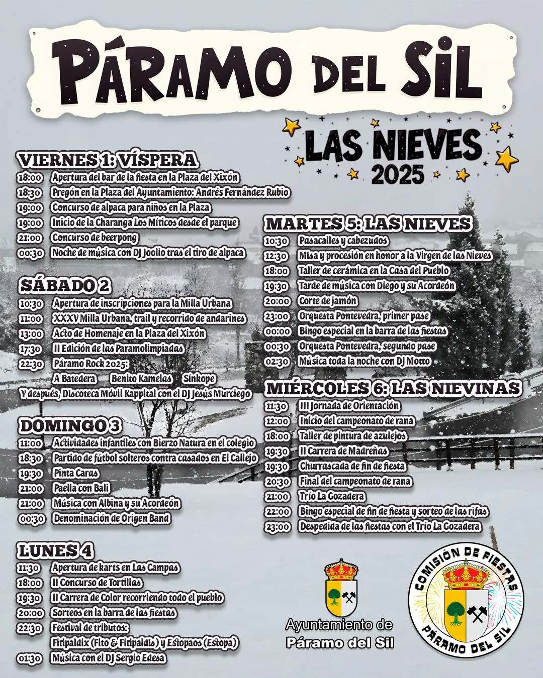 Páramo del Sil, preparado para vivir sus grandes fiestas de Las Nieves 2025