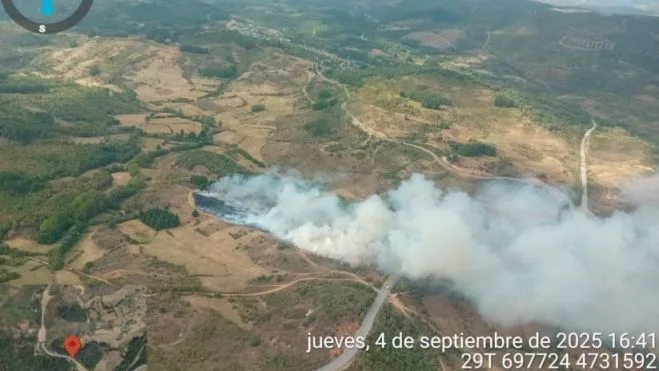 Controlado el incendio forestal declarado en Berlanga del Bierzo