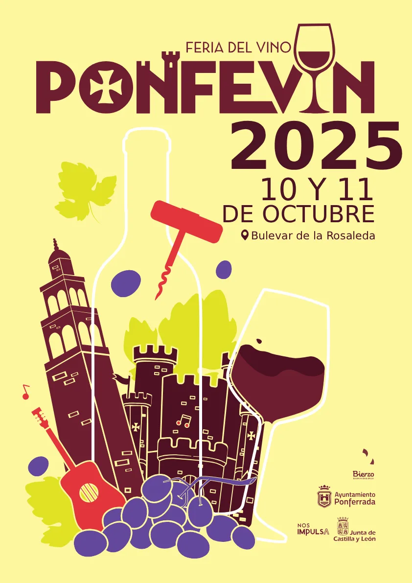 'Ponfevín': II Feria del Vino de Ponferrada los días 10 y 11 de octubre
