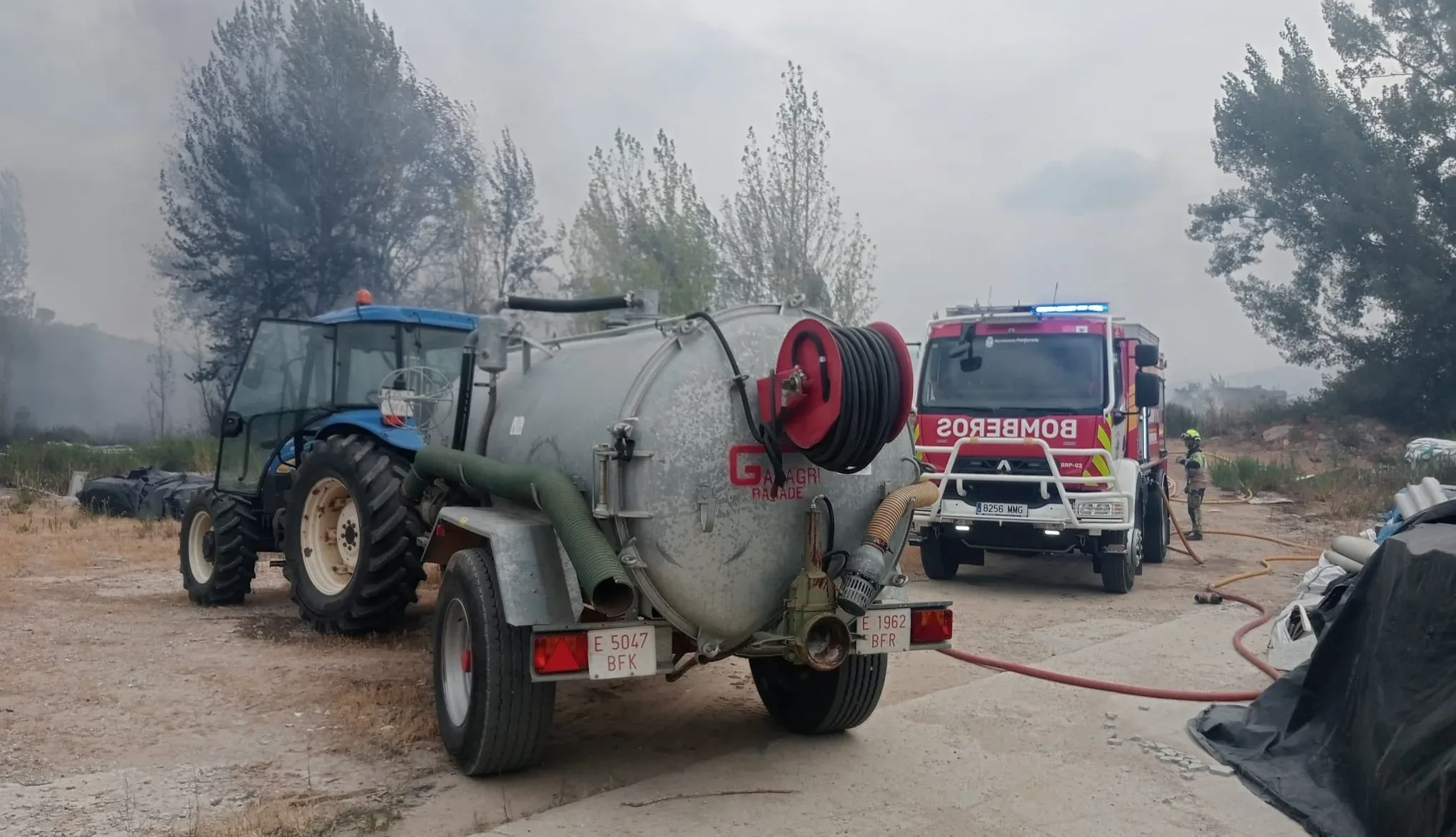 Controlado el incendio forestal en Valtuille de Abajo