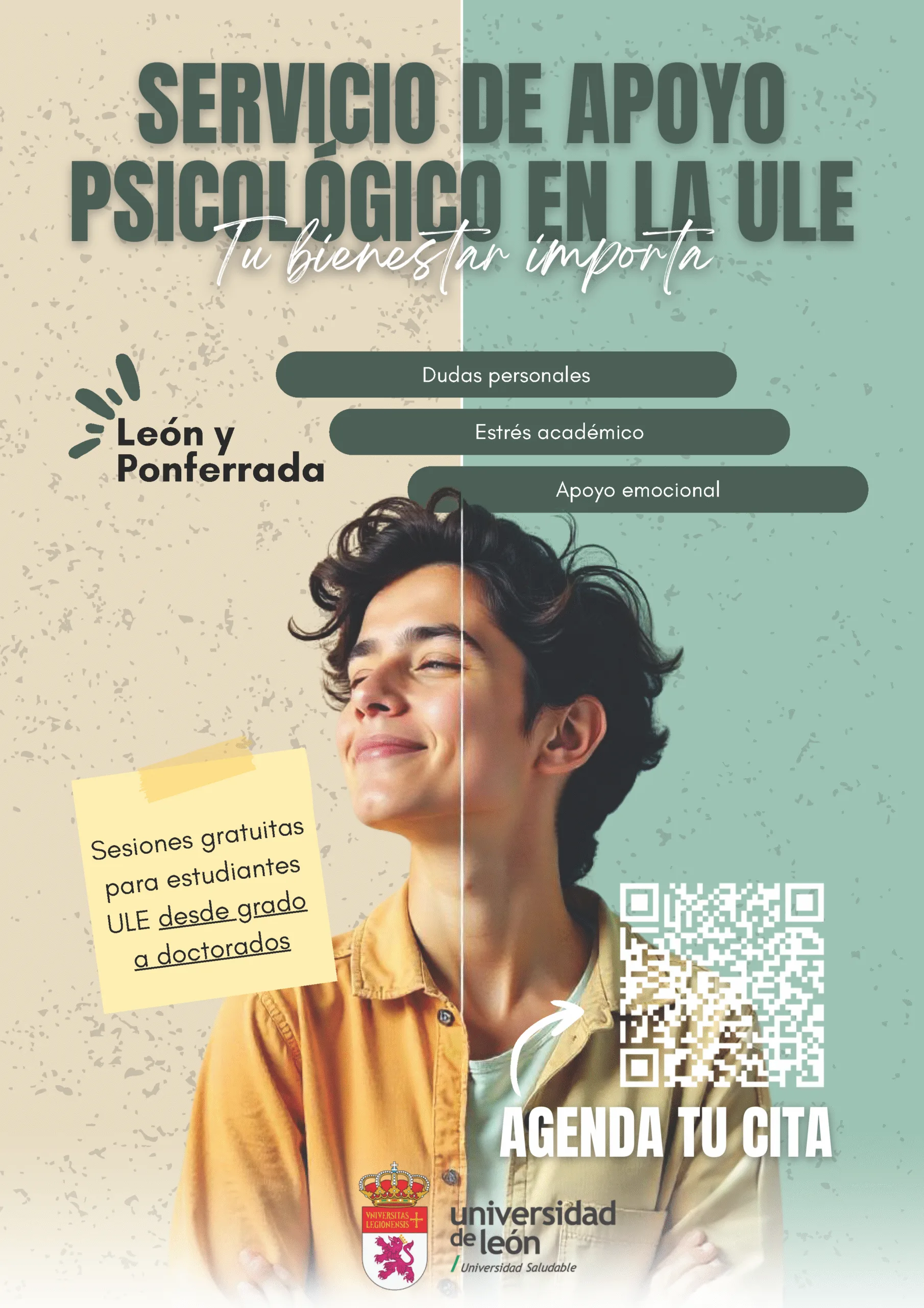 La ULE refuerza el Programa de Apoyo Psicológico a estudiantes y amplía de dos a cuatro el equipo de profesionales