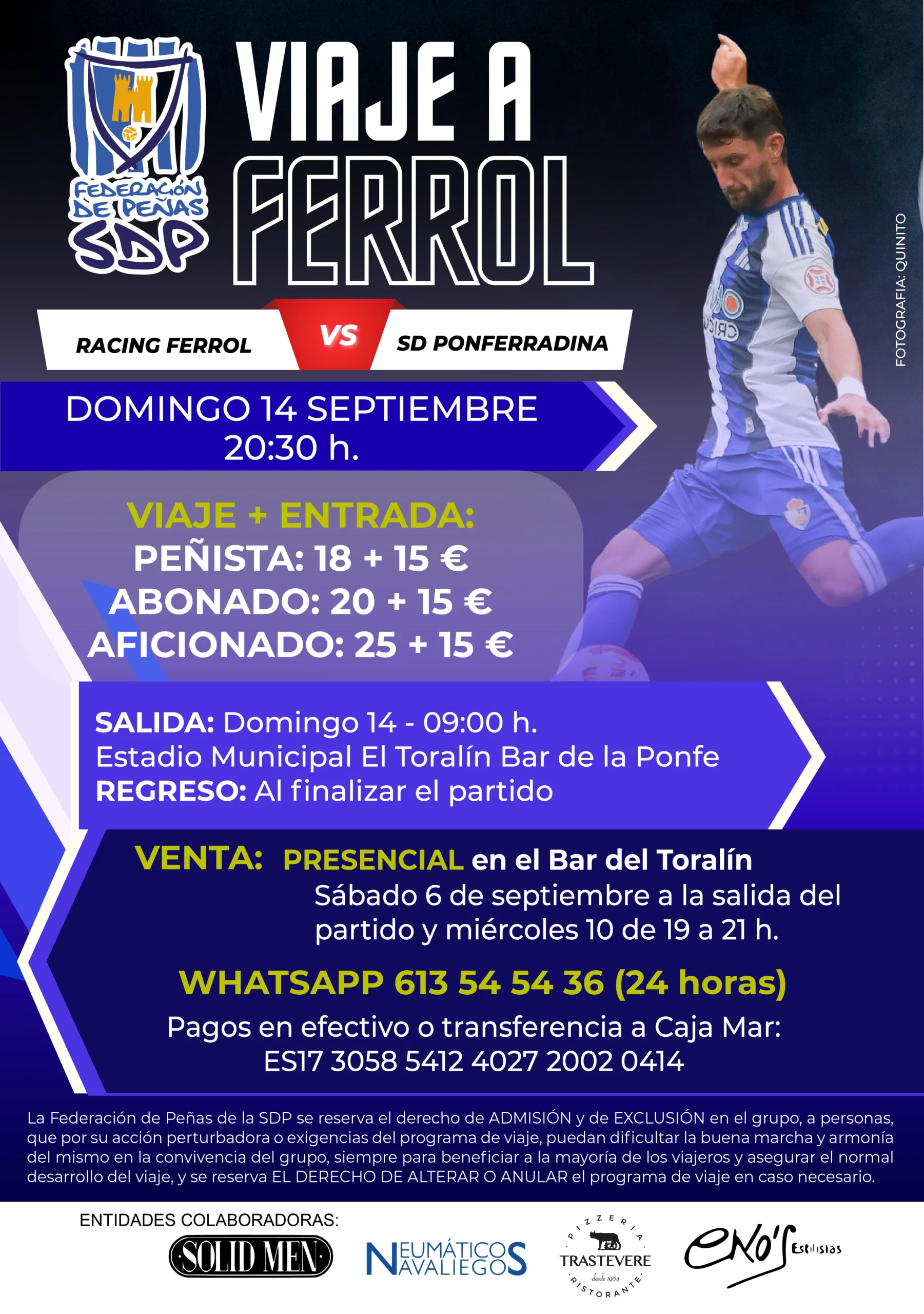 Viaje a Ferrol organizado por la Federación de Peñas de la Ponferradina