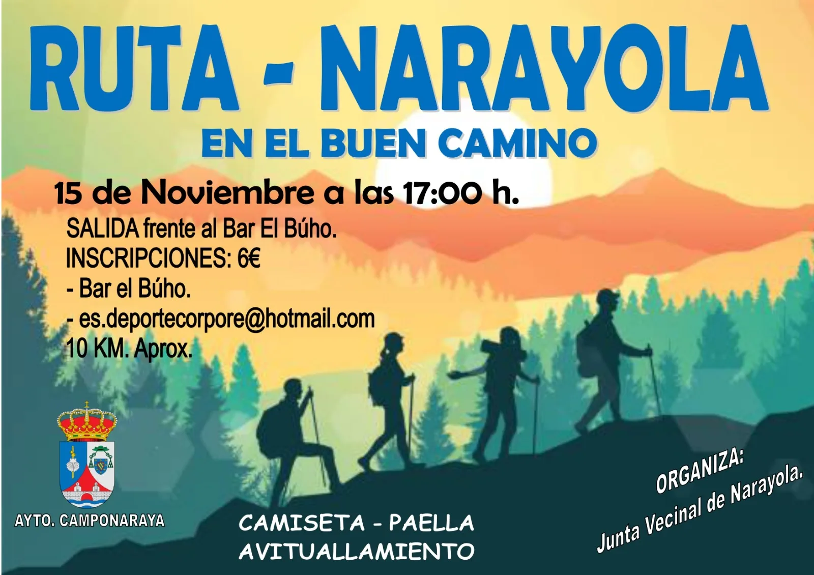 La Junta Vecinal de Narayola invita a descubrir el pueblo con una ruta el 15 de noviembre