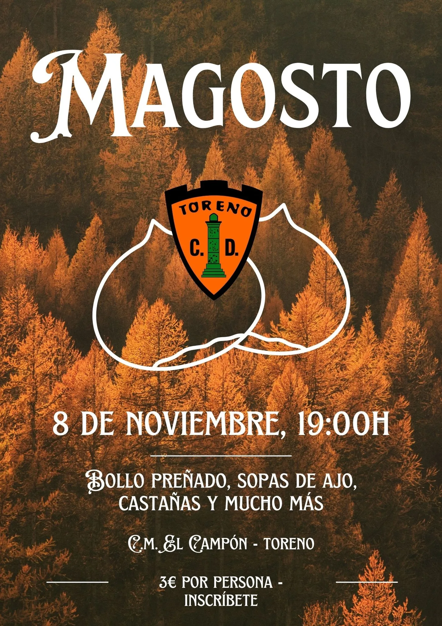 El Club Deportivo Toreno celebrará su tradicional magosto el sábado 8 de noviembre
