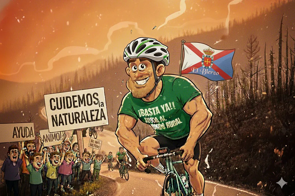 'Everesting': Deporte, épica y solidaridad se unen en El Bierzo para luchar por la recuperación de los montes afectados por los incendios