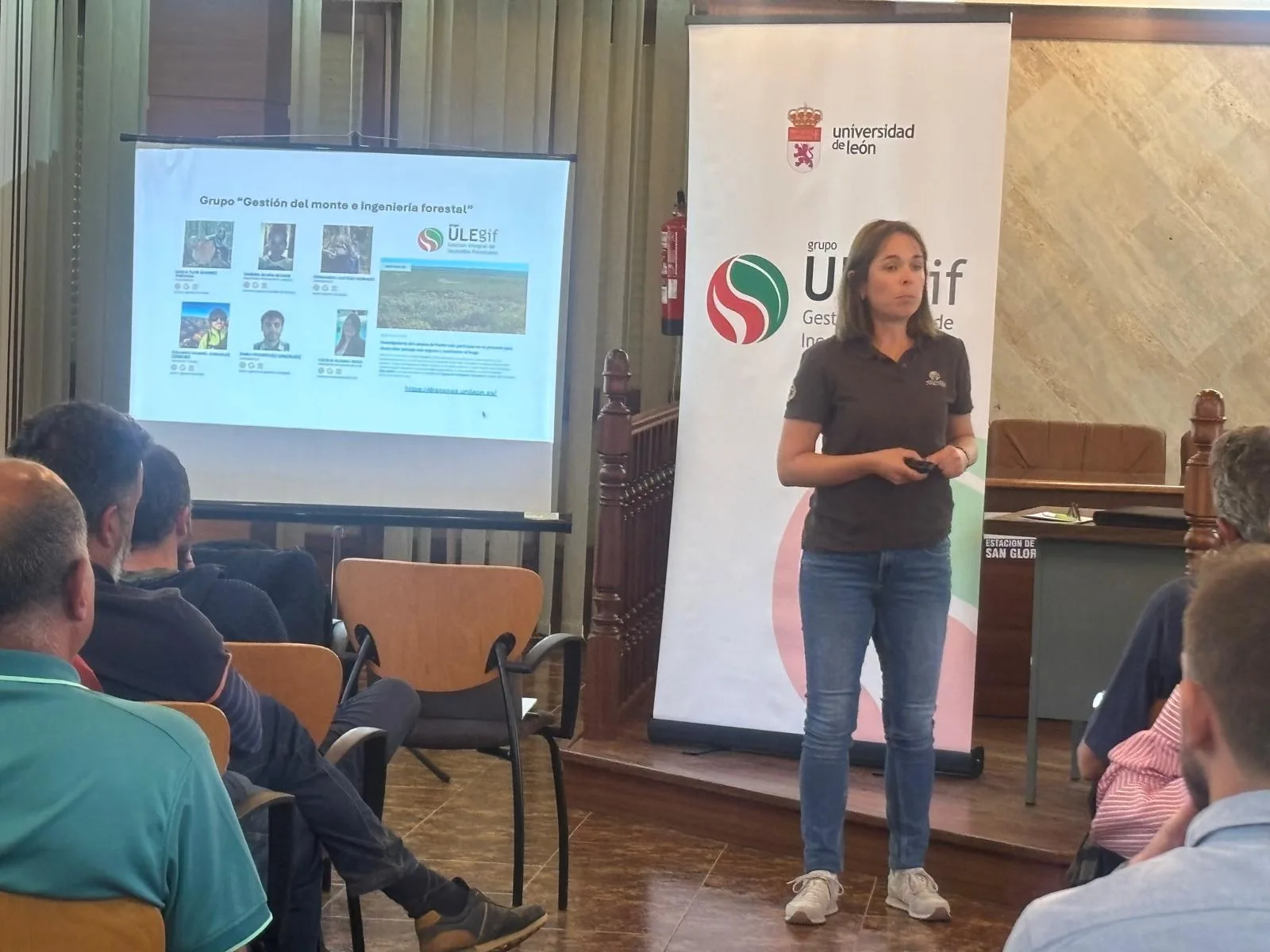El grupo ULEgif inicia en Boca de Huérgano su colaboración con los territorios afectados por incendios forestales