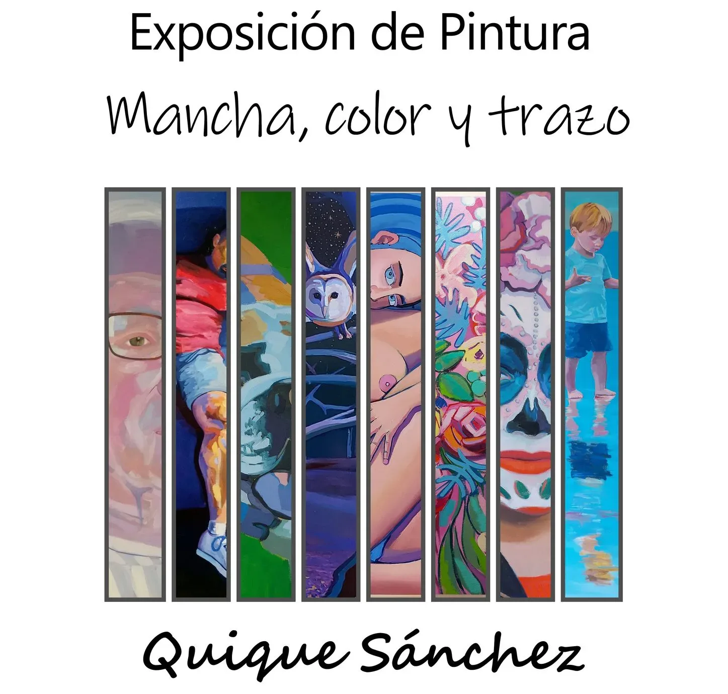 Laciana inaugura la exposición “Mancha, color y trazo” del pintor Quique Sánchez