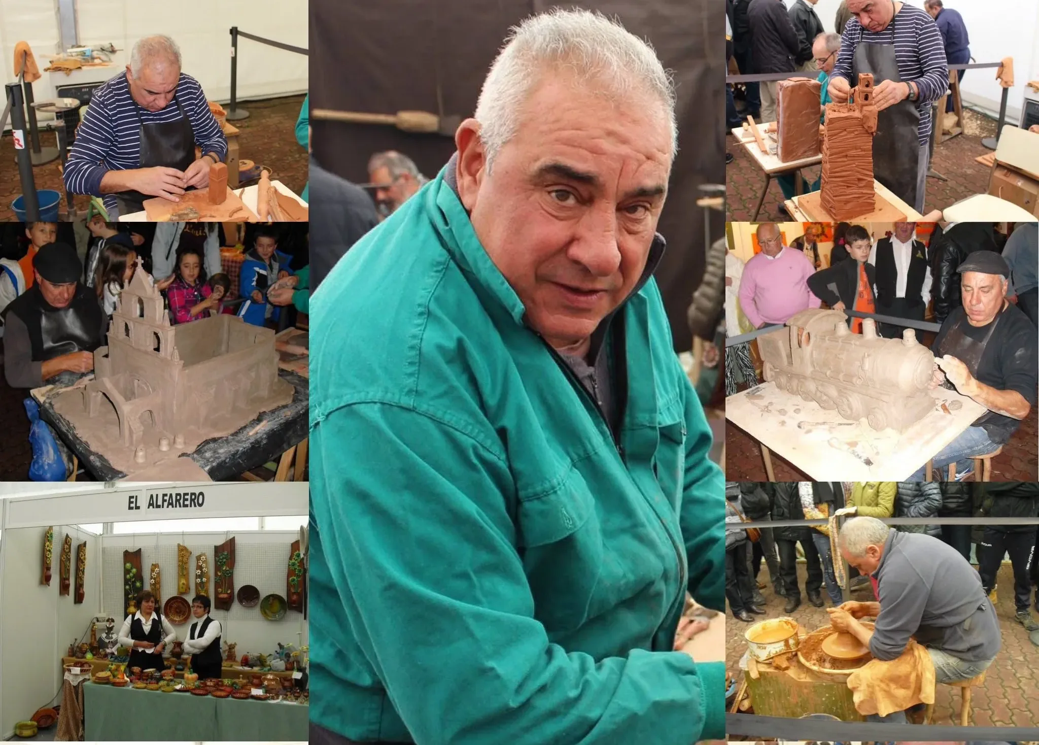 José R. Peinada, mantenedor del XVIII Mercado y Magosto Tradicional de Páramo del Sil