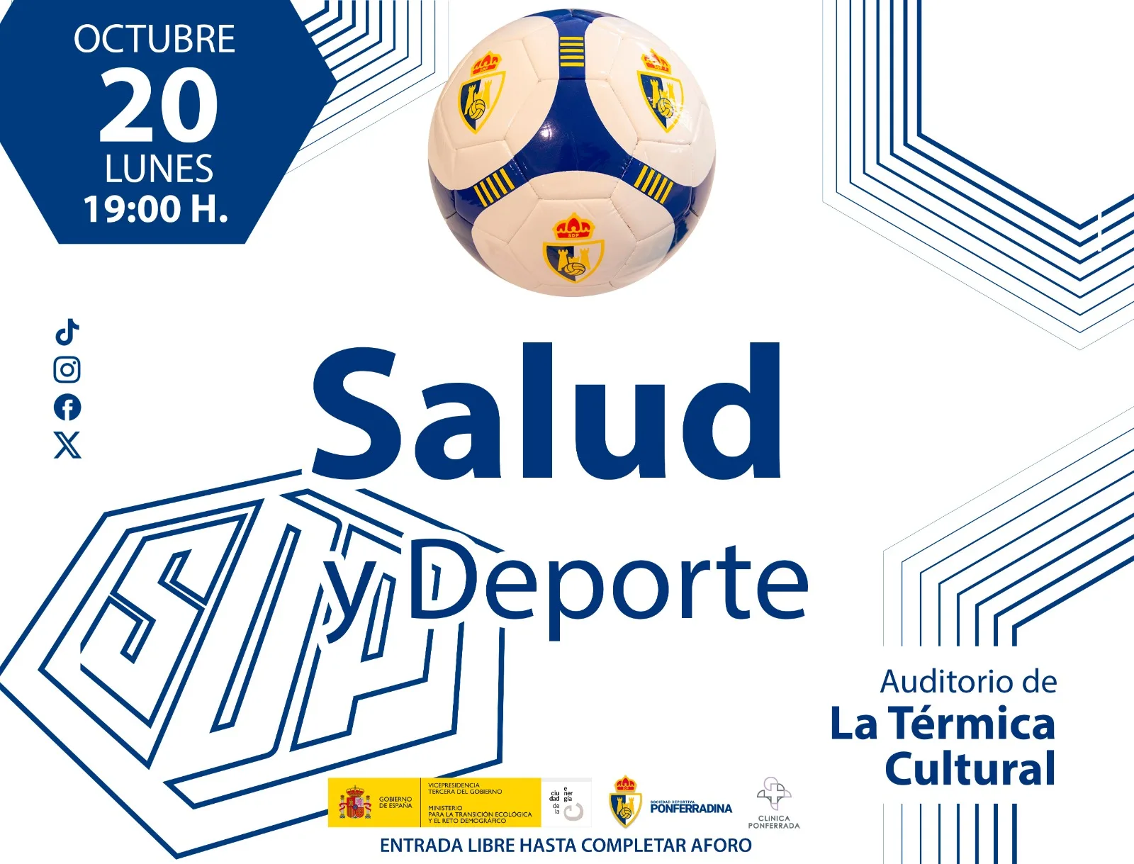 La Deportiva, CIUDEN y Clínica Ponferrada impulsan una jornada sobre salud y deporte