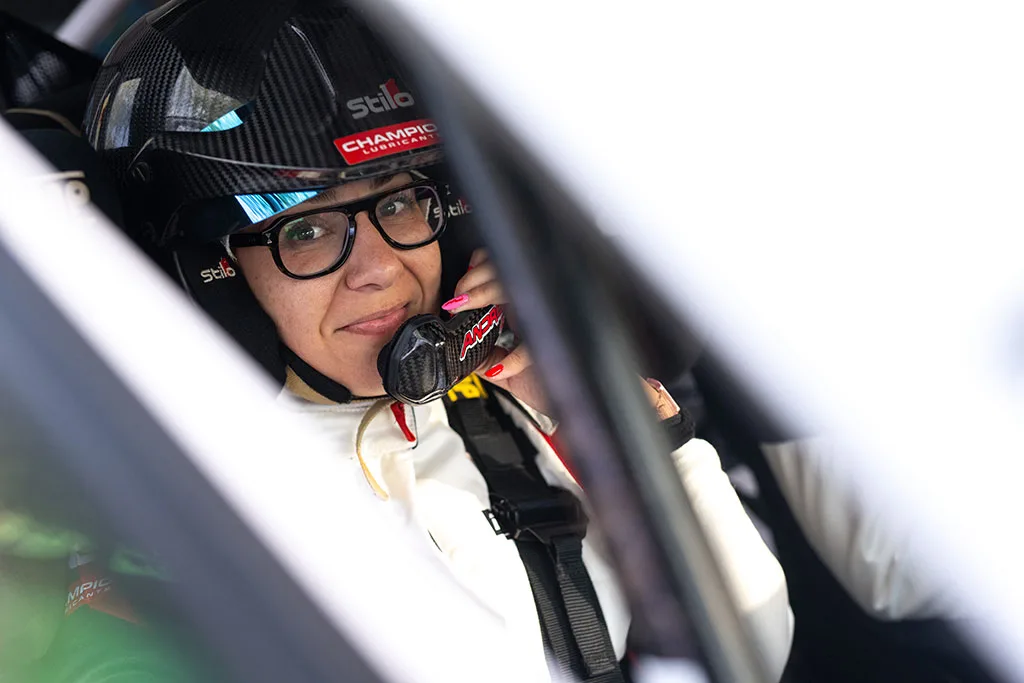 Andrea Lamas, subcampeona de España de copilotos de rallyes de tierra
