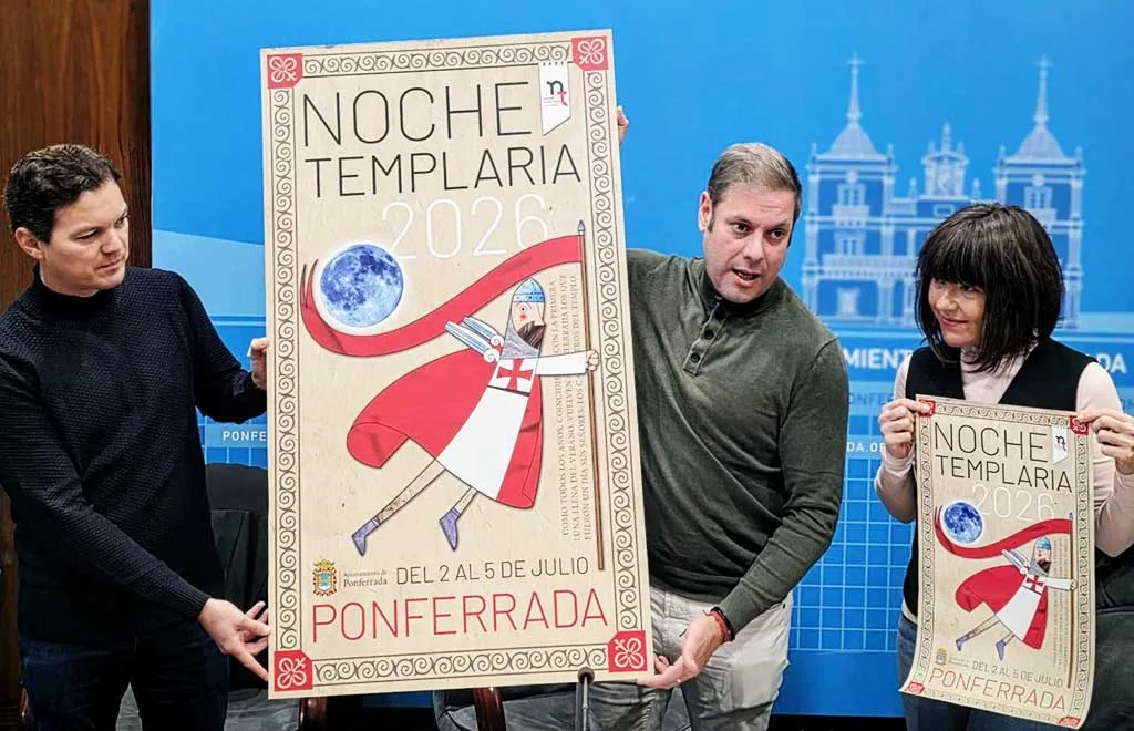 Ponferrada presenta el cartel y un vídeo promocional de la Noche Templaria 2026