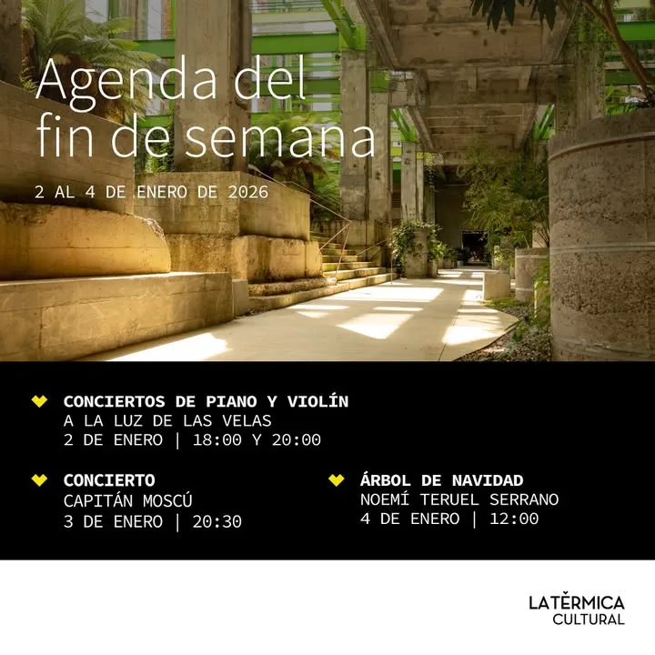 La Térmica Cultural presenta una destacada programación musical para el primer fin de semana del nuevo año