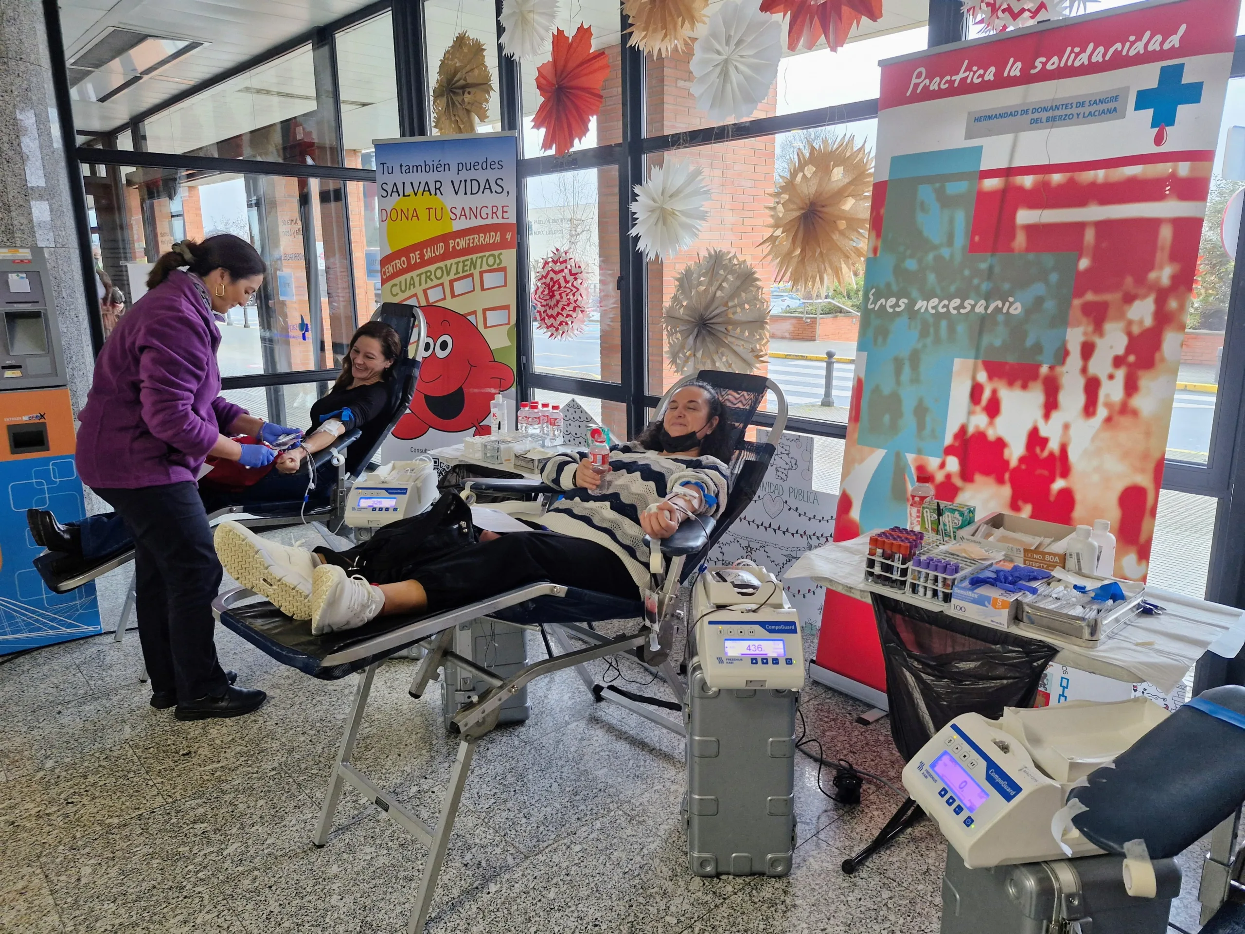 El Hospital El Bierzo registra 23 donaciones de sangre en el maratón de diciembre con presencia destacada de nuevos donantes