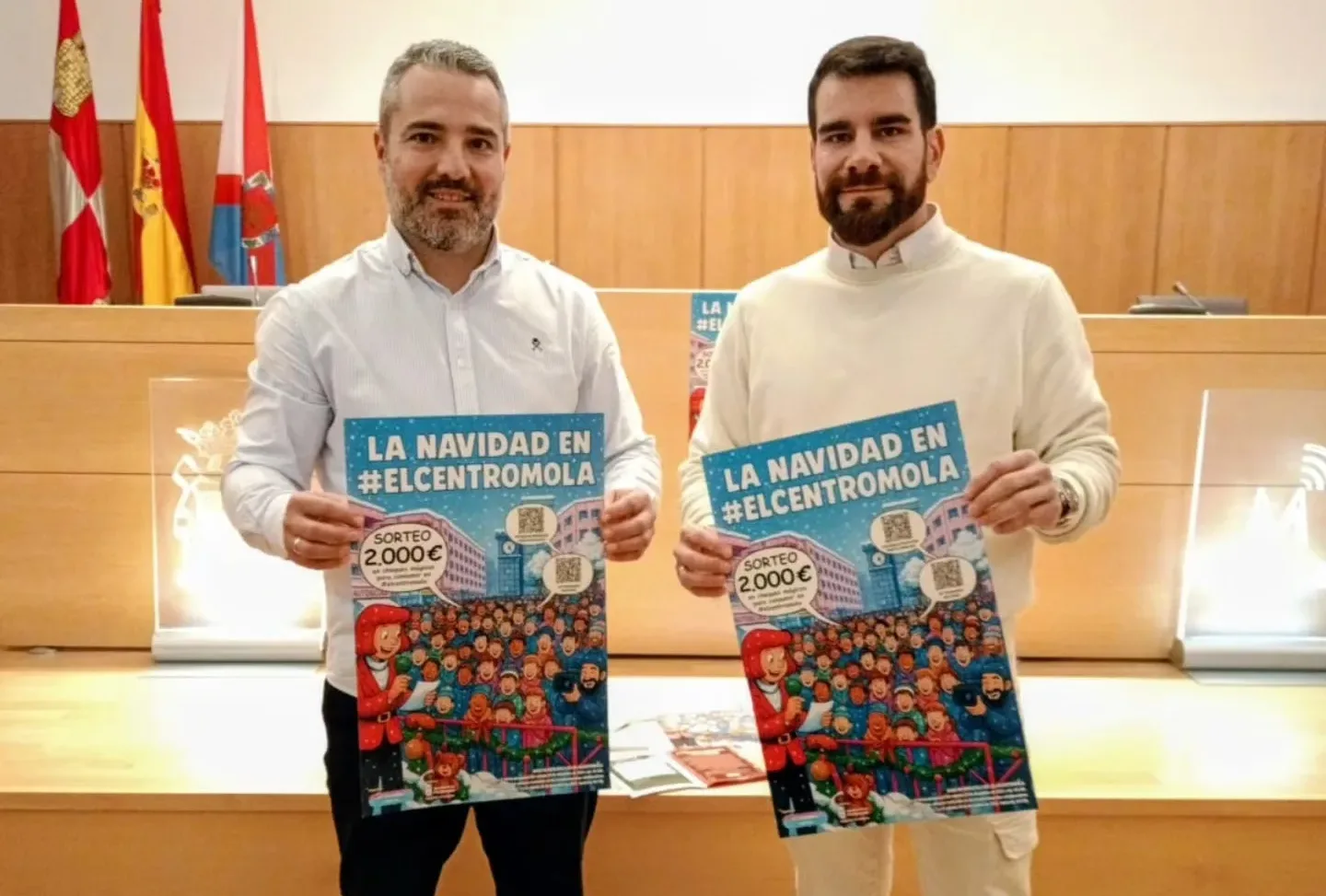 Ponferrada y 'El Centro Mola' presentan un amplio programa navideño con sorteos, concursos y actividades para dinamizar el comercio local