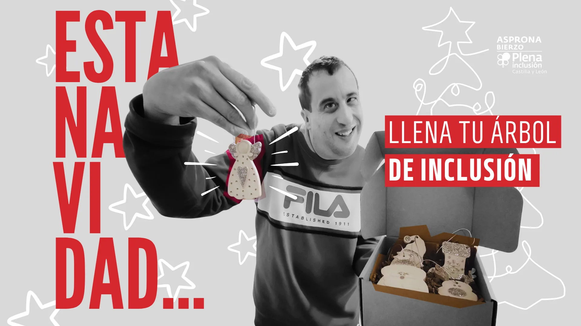Asprona Bierzo vuelve a llenar de inclusión la Navidad con su caja solidaria de adornos artesanales