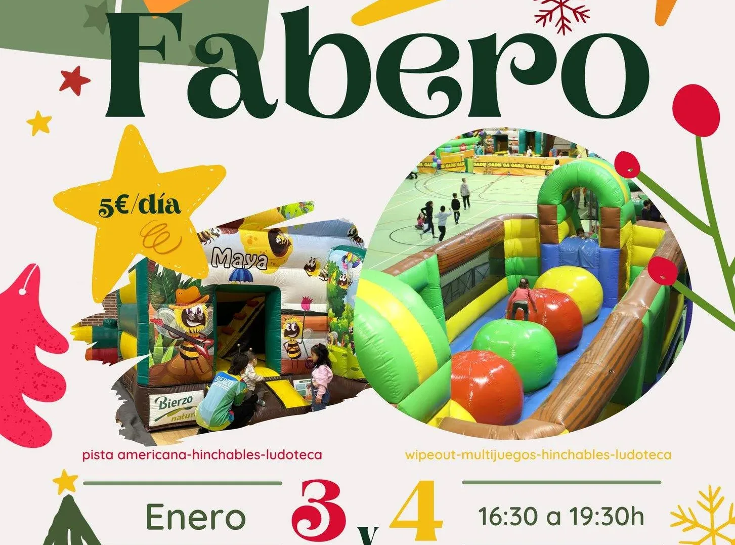 Fabero organiza el Noel Camp los días 3 y 4 de enero en el Pabellón Municipal