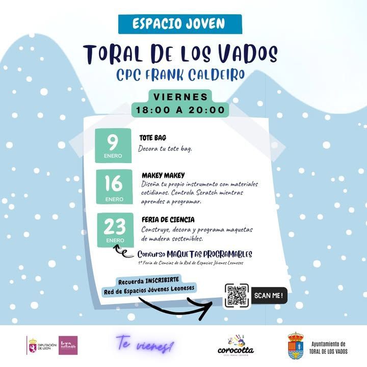 Cartel de la actividad Makey Makey en Toral de los Vados