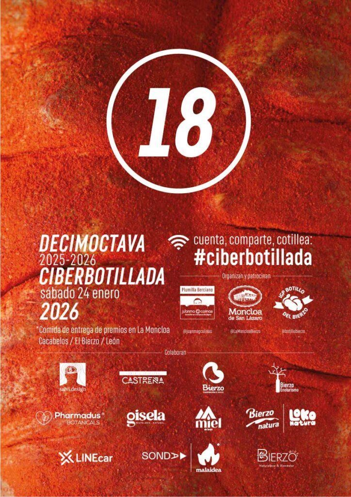 Cartel de la XVIII Ciberbotillada con detalles del evento