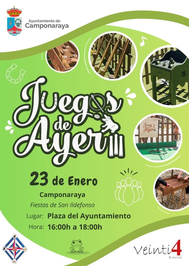 Cartel de actividades para el día de San Ildefonso en Camponaraya