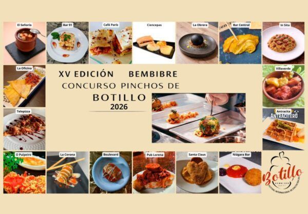 Collage de platos de pinchos del Botillo en Bembibre