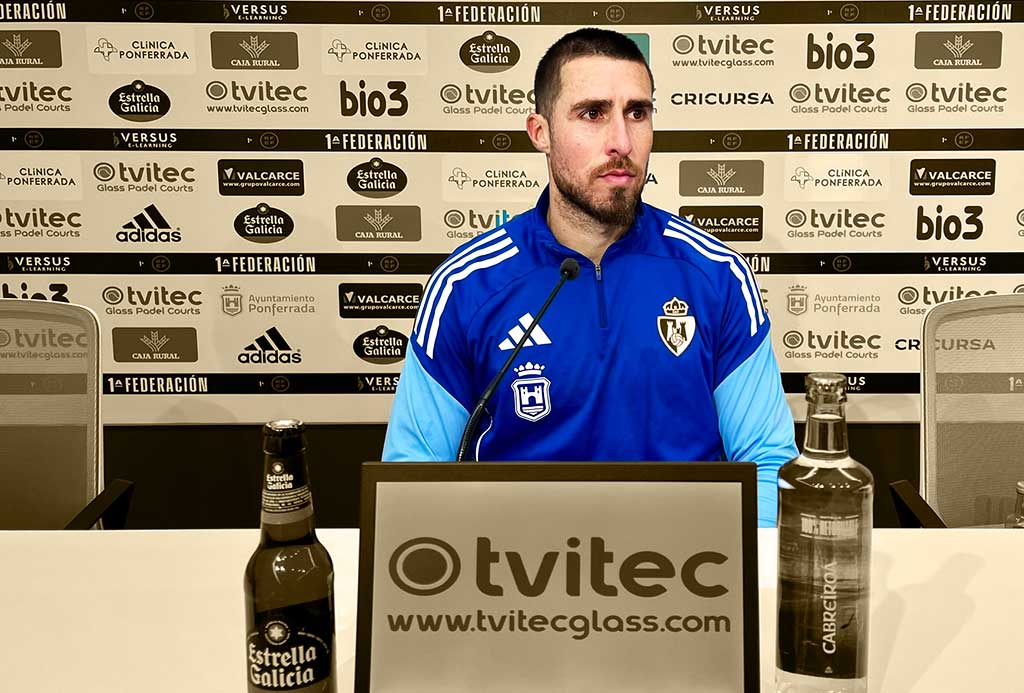 David Andújar: “Claramente la situación no es buena. Hay que dejarse de palabrería, actuar y conseguir ante el Ourense una victoria que necesitamos como el comer. Es una final”