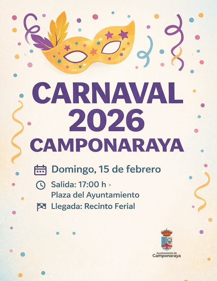 Cartel del Desfile de Carnaval 2026 en Campoonaraya