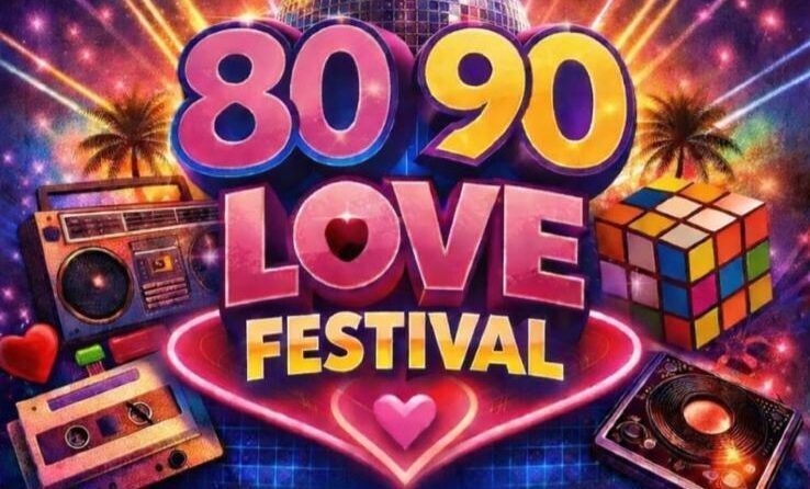 Cartel del festival 80 & 90 Love en la Discoteca Richmond de Ponferrada