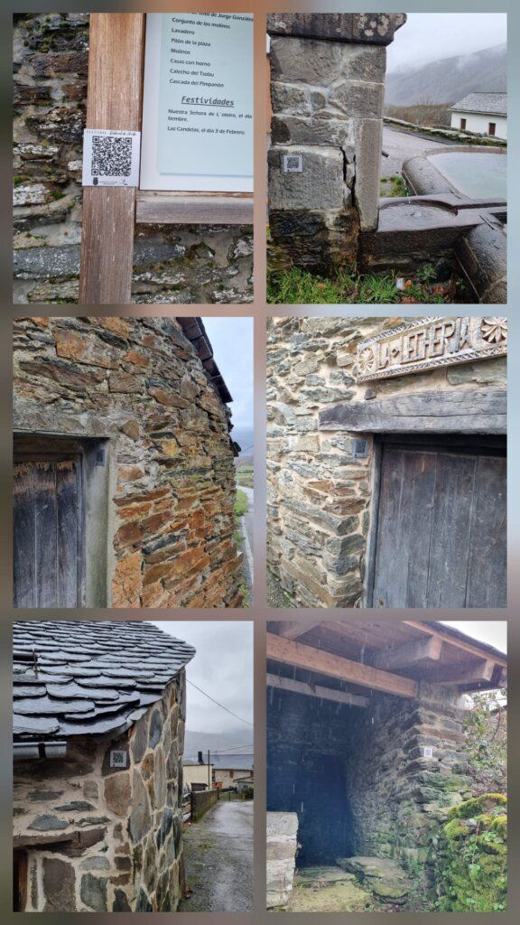 Códigos QR en pedanías del valle de Laciana