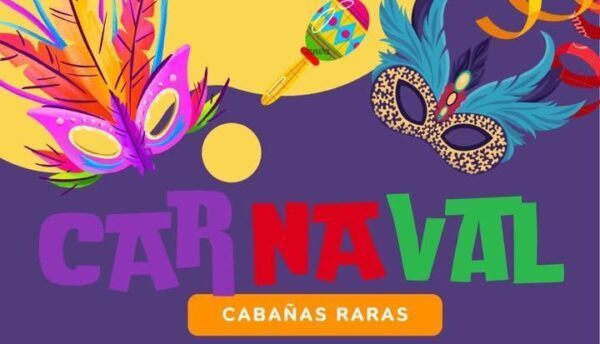 Cartel del Carnaval 2026 en Cabañas Raras con detalles del evento