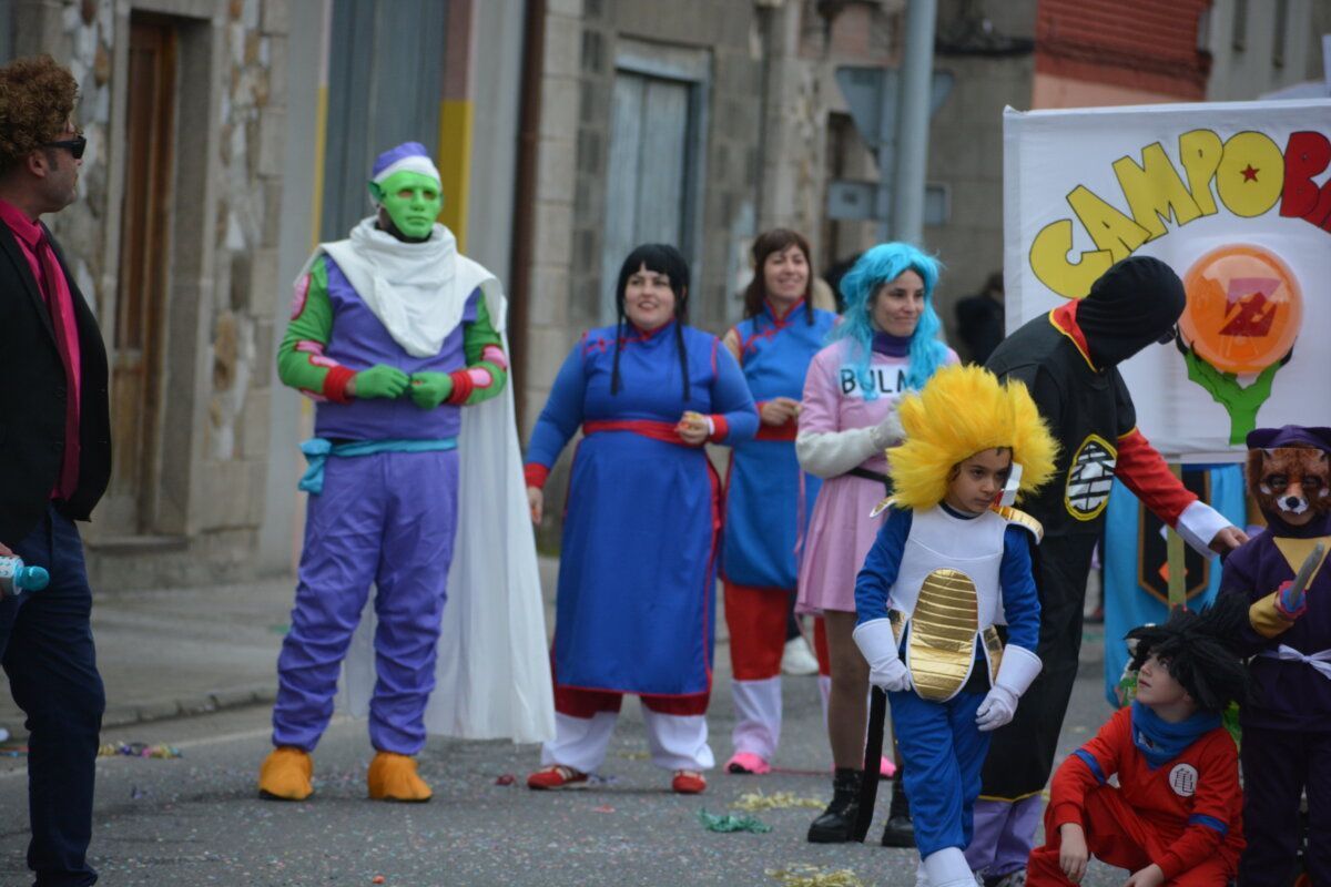 Grupo de personas disfrazadas en el carnaval de Camponaraya