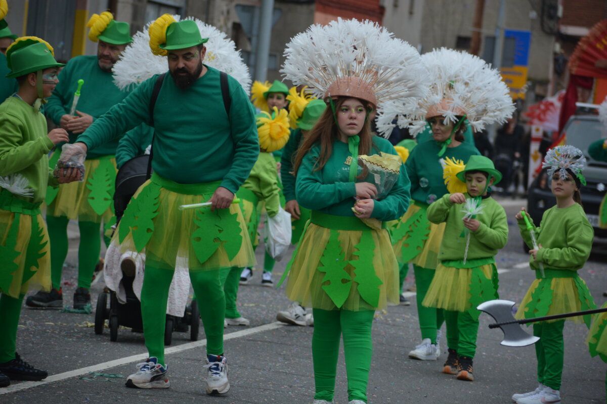 Grupo de personas disfrazadas en el carnaval de Camponaraya