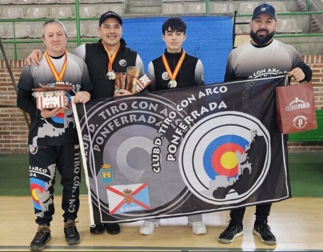 Cuatro arqueros del Club de Tiro con Arco Ponferrada con medallas en competición