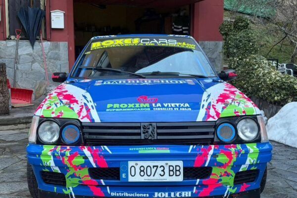 Coche de rallye decorado en Cubillos del Sil