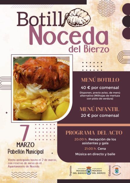 Cartel del Festival del Botillo en Noceda del Bierzo 2026