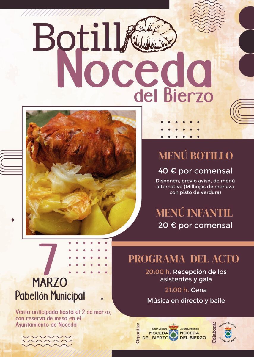 Cartel del Festival del Botillo en Noceda del Bierzo 2026