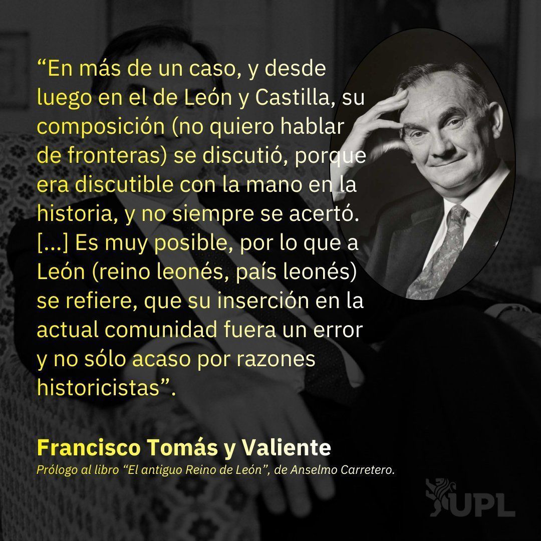 Infografía sobre Francisco Tomás y Valiente compartida por UPL