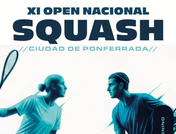 Jugadores compitiendo en el XI Open Nacional de Squash en Ponferrada