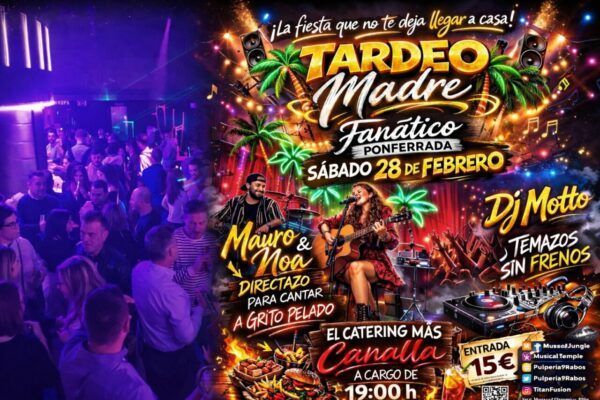 Fiesta Tardeo Madre en Discoteca Fanático con música y ambiente festivo