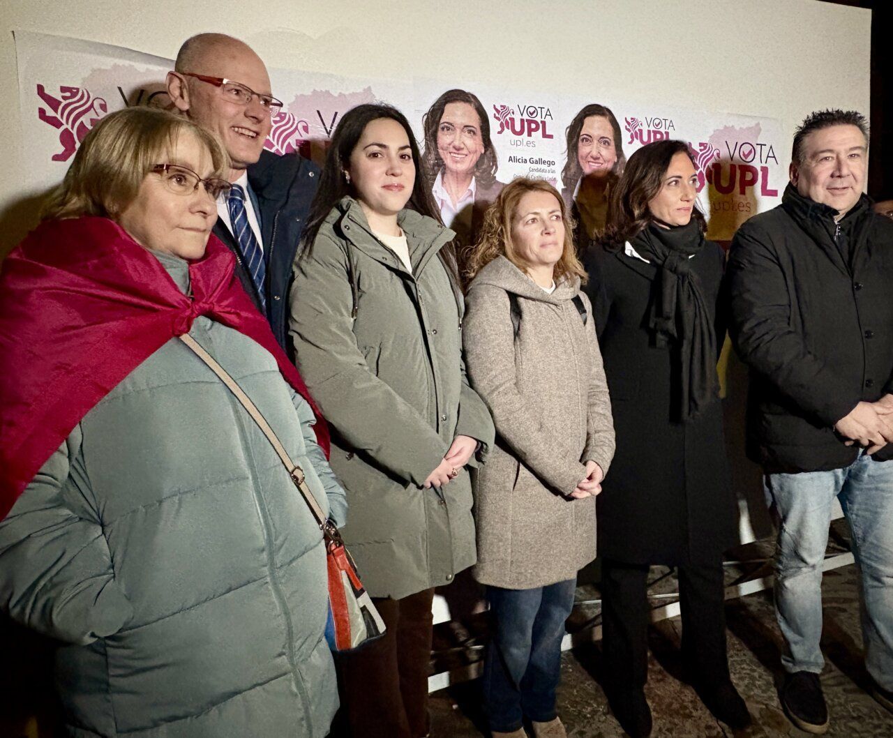 Miembros de UPL en la campaña electoral frente a San Isidoro